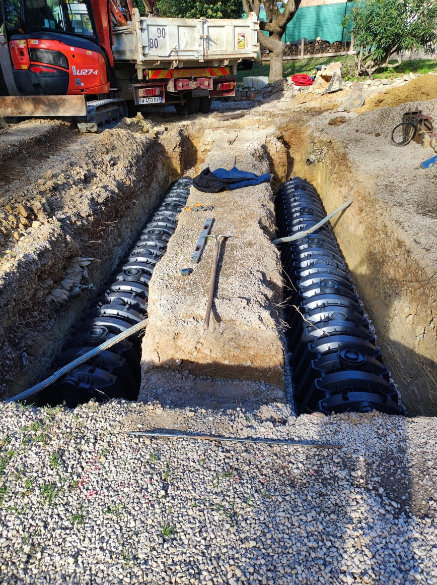 installation filière assainissement non collectif Brignoles